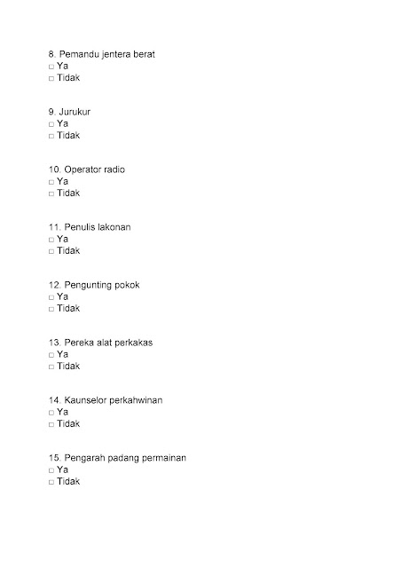 Contoh Soalan Peperiksaan SPA Pembantu Kemahiran H19 2019