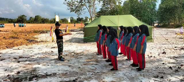 Kegiatan Camping Ground yang Digelar Puslatpur Marinir 9 Dabo Singkep Berlangsung Meriah