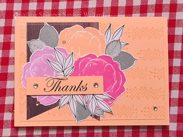 Stampin'Up! Healing Hugs Thanks Card by Sailing Stamper Satomi Wellard