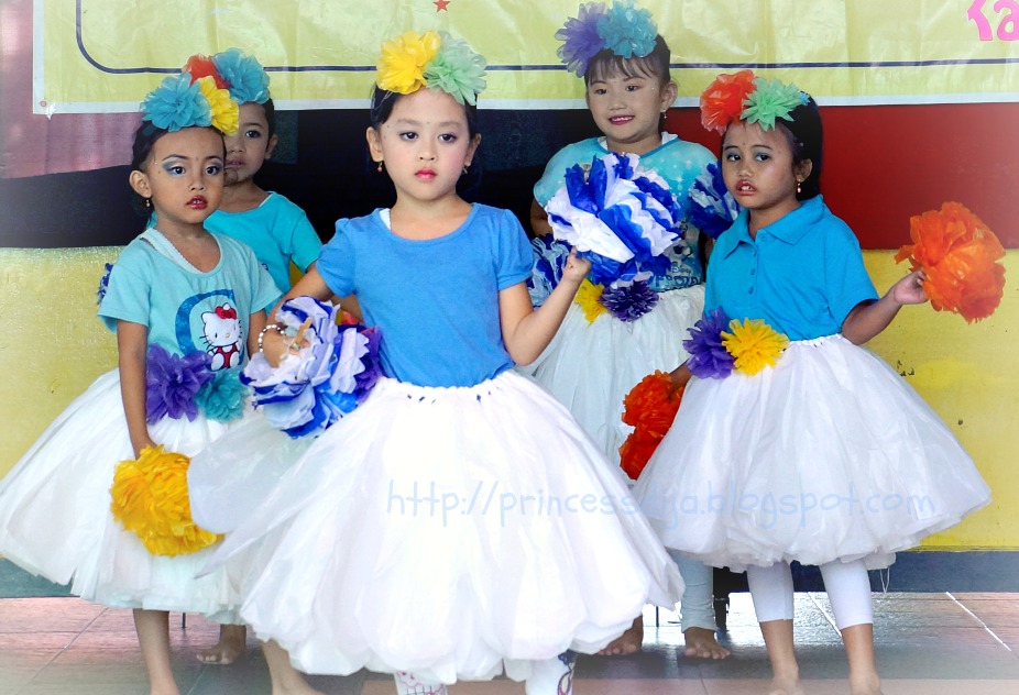 Dija Princess Colorful Dance with plastic bag costume 