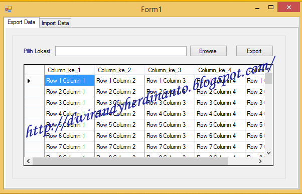 Export/Import Data  ke XML dengan VB.NET dan C#