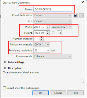 Membuat Document Baru COREL DRAW X7 & X8