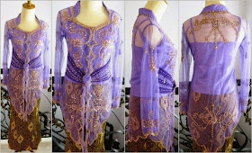 Kebaya Muslim Modern Warna Ungu