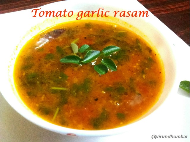 Tomato garlic rasam