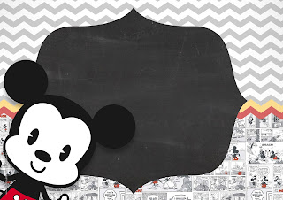 Vintage Mickey: Free Printable Invitations.