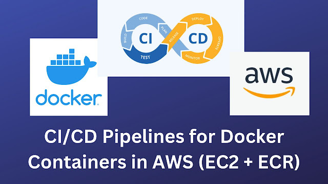 How to Develop CI/CD pipelines & Deploy Application as a Docker Container to AWS EC2 ECR