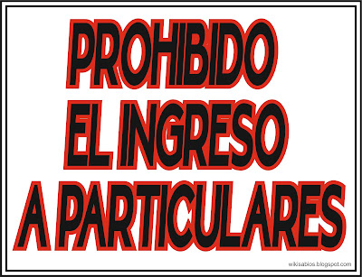 prohibido el ingreso a particulares