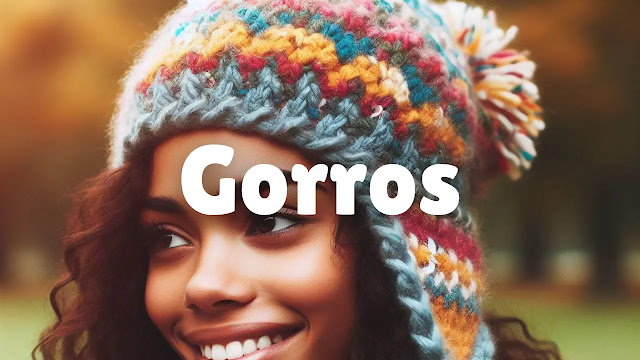 Patrones de gorros coloridos para combinar con el estilo casual | Ebook No. 306