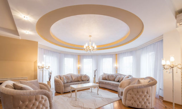 Circular or Round False Ceiling Design For Living Room