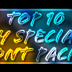 My Special Top 10 Font Pack ll download in one click 