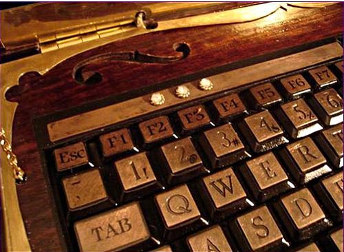 Victorian Steampunk Laptop by the Retro-Spector