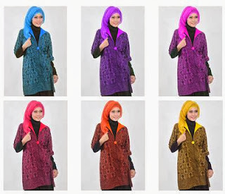 model pakaian batik hijab