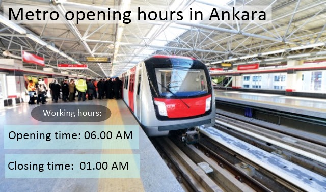 Subway opening hours in Ankara