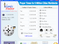 Download Athan (Azan) Software 4.5 for over 6 Million cities Prayer Times