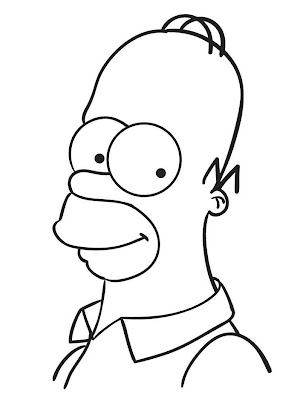 Homer Simpson Coloring Pages