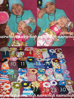 jual turban baby motif