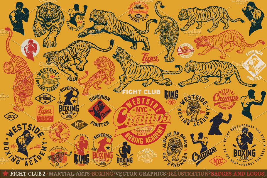Design FIGHT CLUB 2 Commercial license is always included