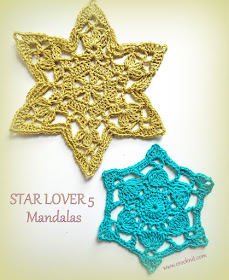 how to crochet, mandalas,motifs, stars, free crochet patterns,