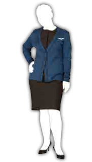 United Airlines Flight Attendant Uniform Female Domestic Look #7