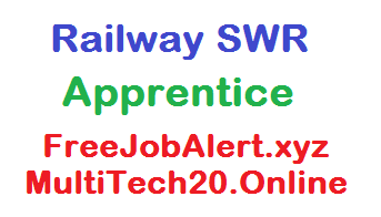 Railway SWR Apprentice 2020 Apply Online Form