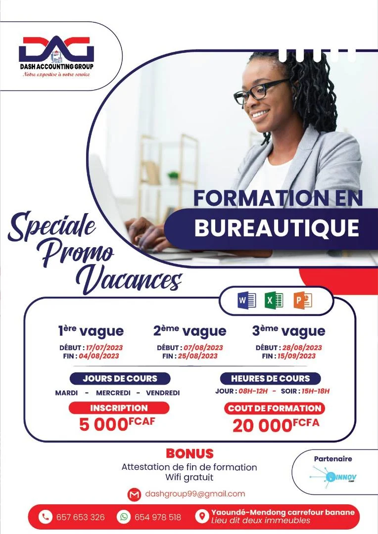 Spécial promo formation vacances 100% pratique en bureautique (Word, Excel, PowerPoint)