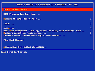 Hirens' Boot DVD 15.1 Restored Edition V 2.0