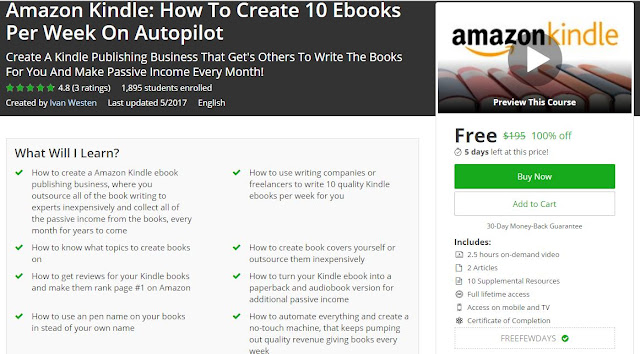  #Amazon Kindle: How To Create 10 Ebooks Per Week On Autopilot