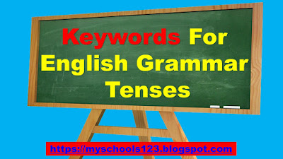 Keywords For English Grammar Tenses