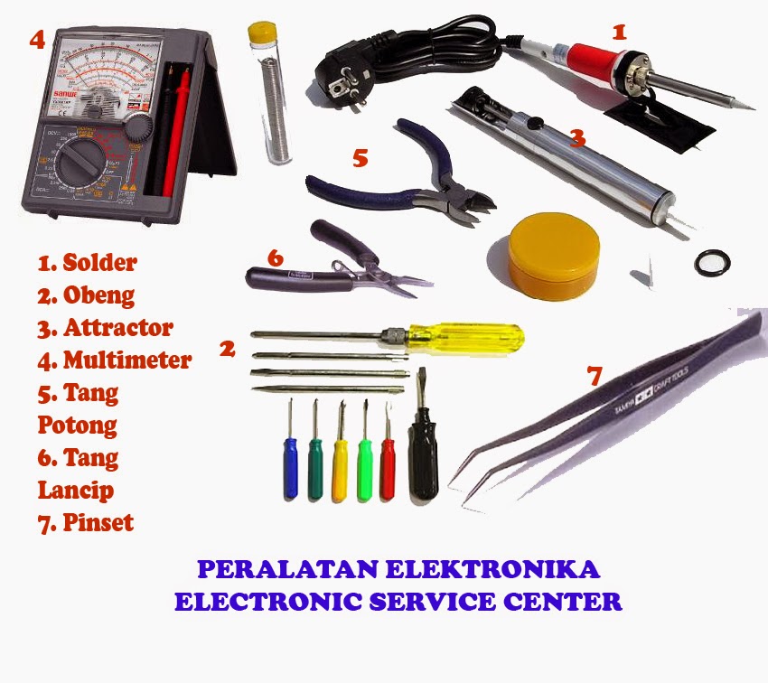 Peralatan teknisi service elektronika yang wajib ada