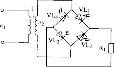  LED as a diode Rectifier Circuit Diagram