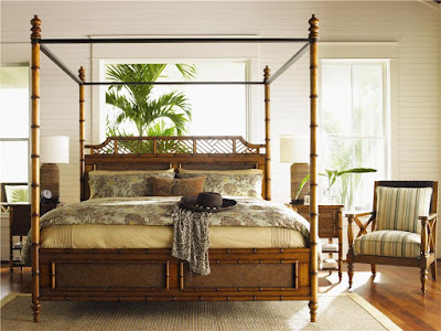 Baer's Furniture bamboo island decor bed
