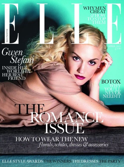 gwen stefani elle. GWEN STEFANI ON THE COVER OF