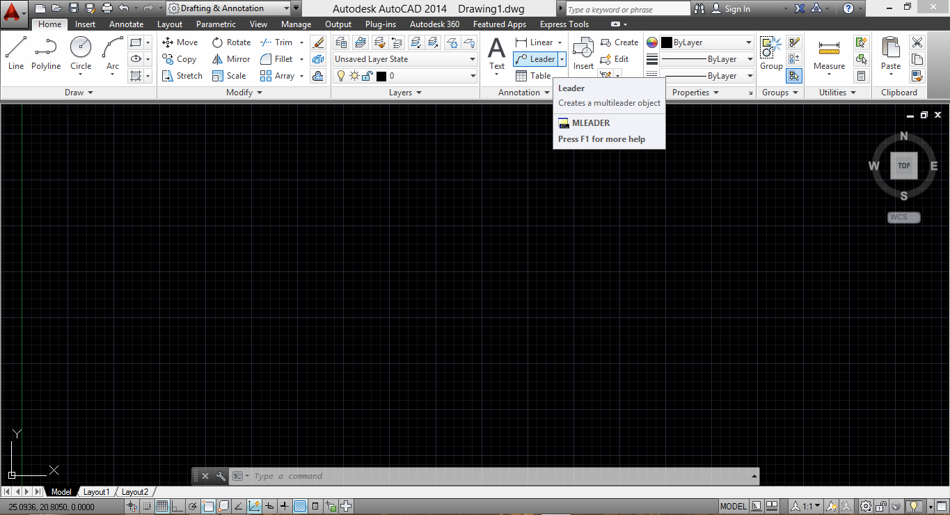 PENGENALAN MENU DAN TOOLBAR AUTOCAD 2014