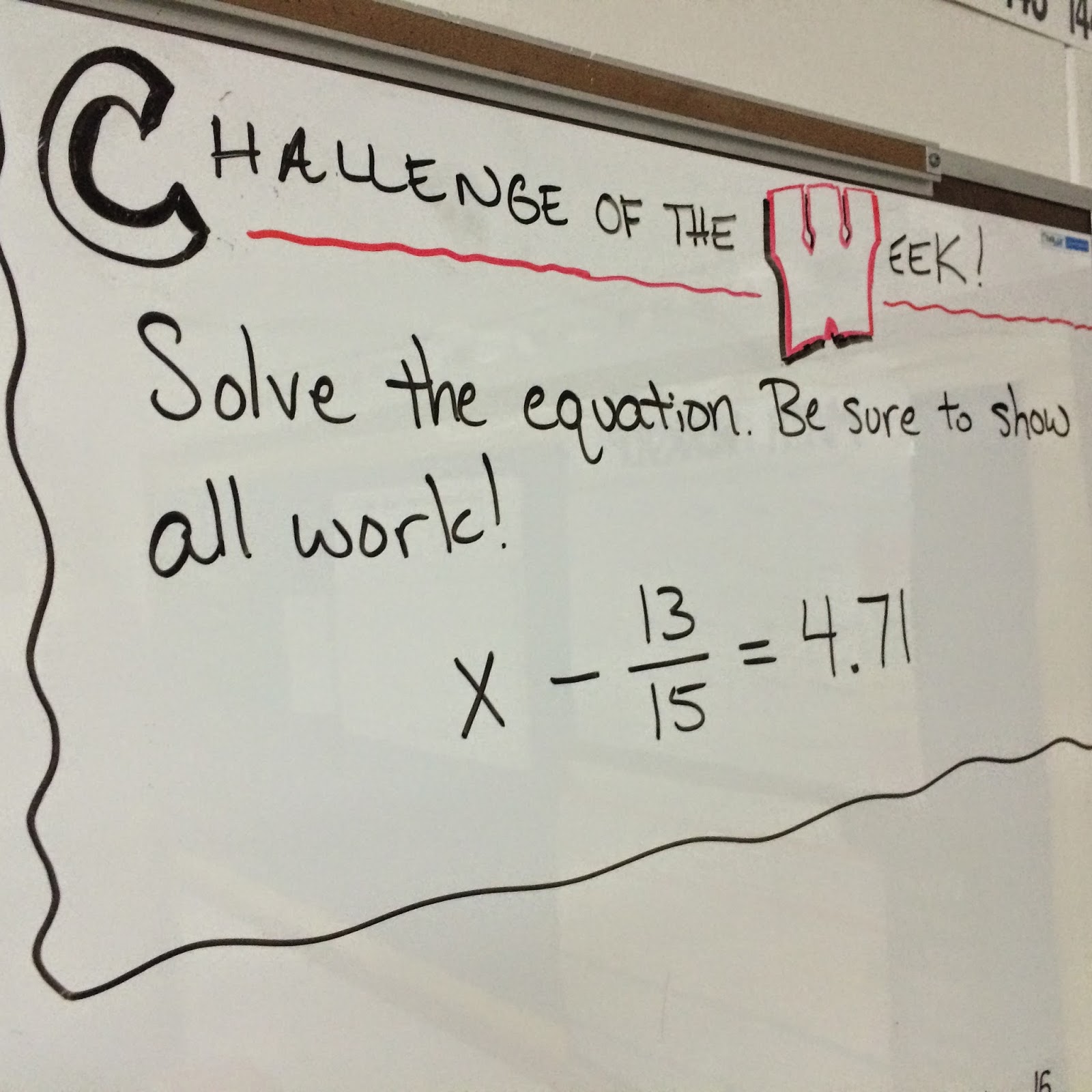 Middle School Math Man: Challenge of the Week