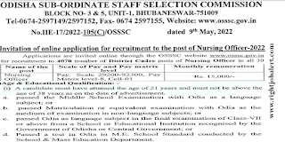 4070 Nursing Officer Job Vacancies