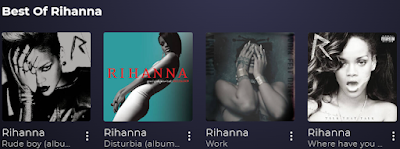 La section Best Of Rihanna