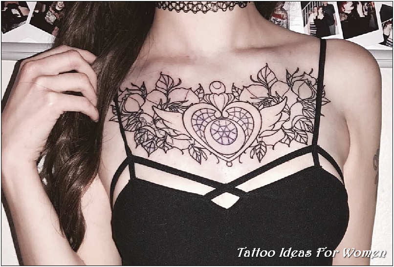 Inspiring Tattoo Ideas For Women Chest