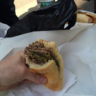 Tommy Dinic's roast beef sandwich