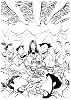 ultima cena dibujos colorear (2)