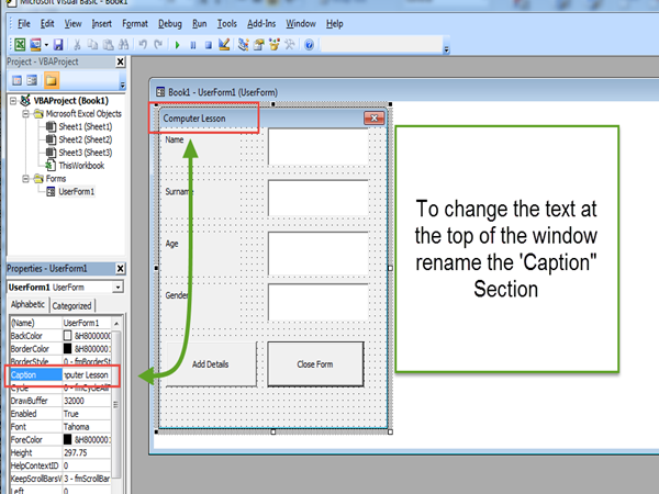 How to Create Simple User Form in Microsoft Excel