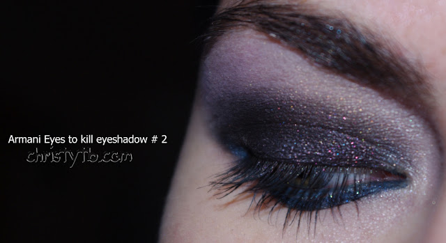 Giorgio Armani Eyes to kill Intense Eyeshadow Nr.2 Lust Red +  2 примера макияжа с ними