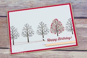 Totally Trees Colour Challenge Birthday Card Made Using Stampin' Up! UK Supplies
