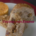 Pastel de carne relleno