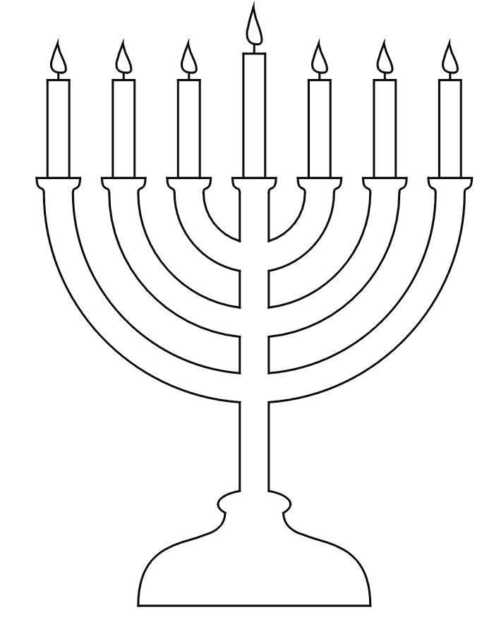 Menorah Template 1