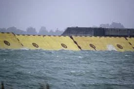 Venice Deploys Flood Barrier