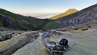 Gunung Ijen, Monte Ijen o Kawah Ijen, Isla de Java, Indonesia.