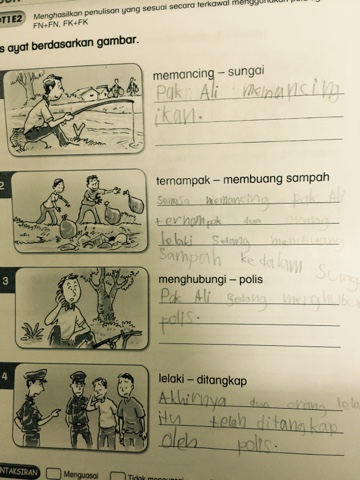 My Adam  & Aleesya: Latihan Bahasa Malaysia Tahun 1