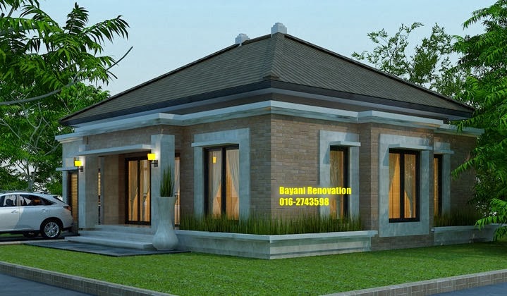 Desain Rumah  Moden Satu Lantai  Bayani Home Renovation