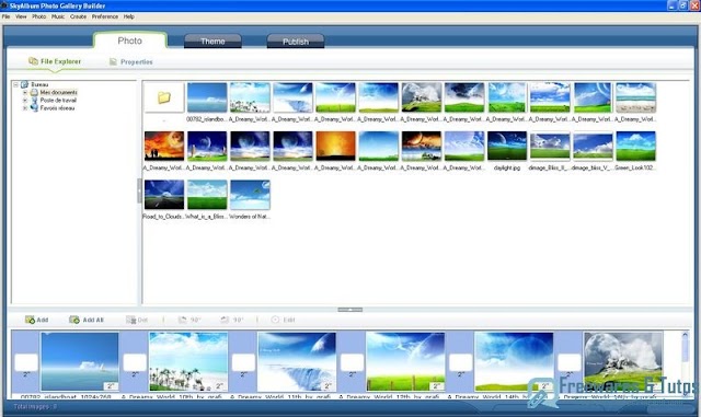 SkyAlbum Photo Gallery Builder : créez des galeries d'images en flash