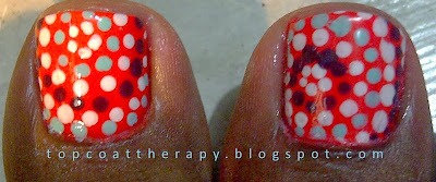 Neon Dotticure Toes